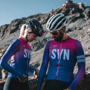 Spring Summer AERO Long sleeved cycling Jersey with good elasticity quick drying Anti-UV MTB Bicycle Clothing