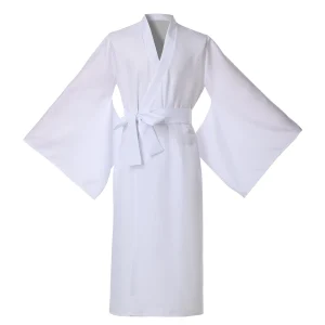 Alternative view of Long Kimono Robe for Men Women Traditional Japanese Costumes Yukata Home Wear Pajamas Nagajuban Underwear Breathable